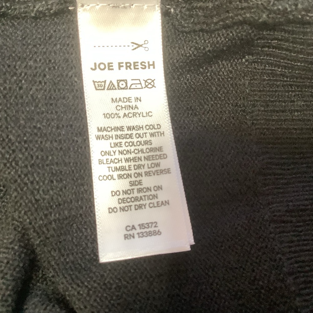 Joe Fresh Top Women’s Size 3X Knit  Loose Fit Beads Grey - Picture 6 of 10